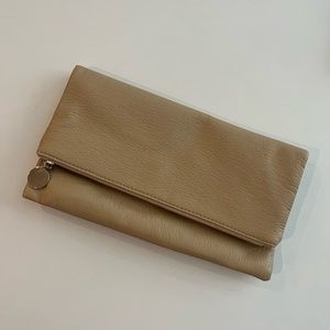 Clutch Handbag in Beige
